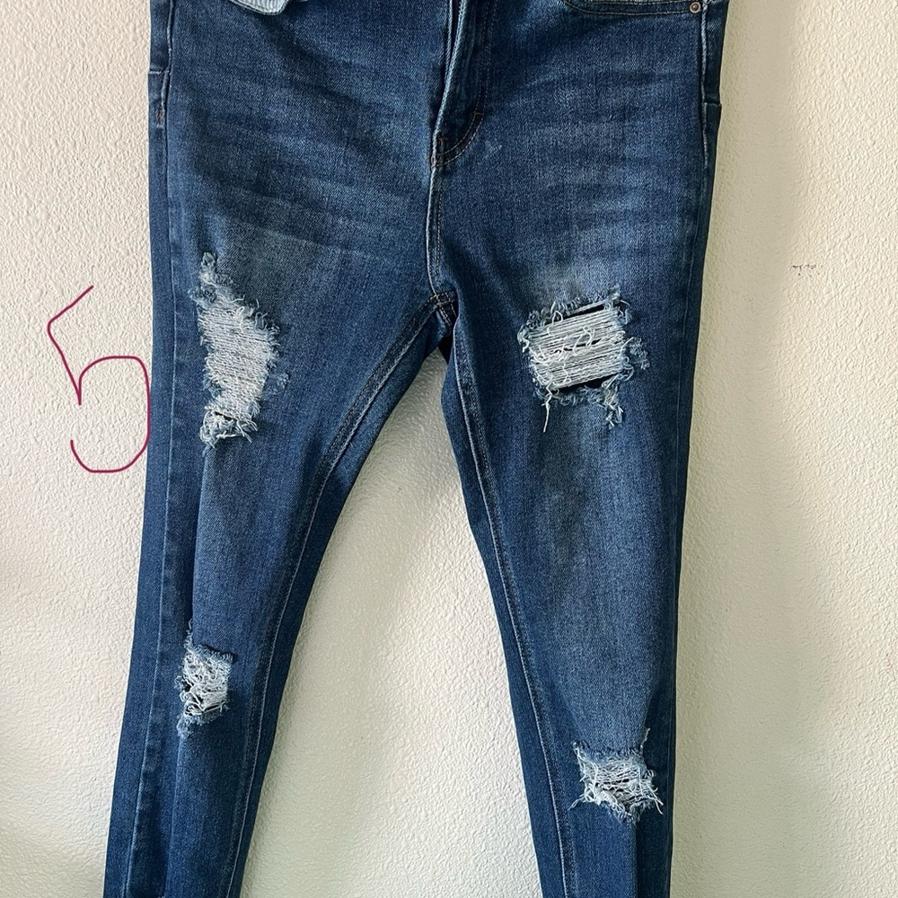 Distressed Blue Women's Jeans